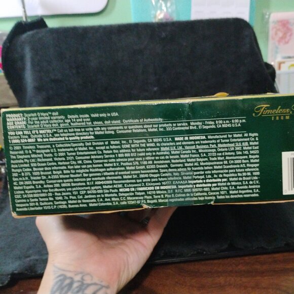 Scarlett O'Hara in the Drapery Dress Mattel (289) - Picture 2 of 3